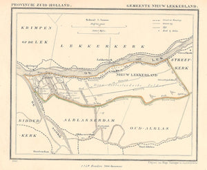 NIEUW LEKKERLAND - Kuijper / Suringar - 1867