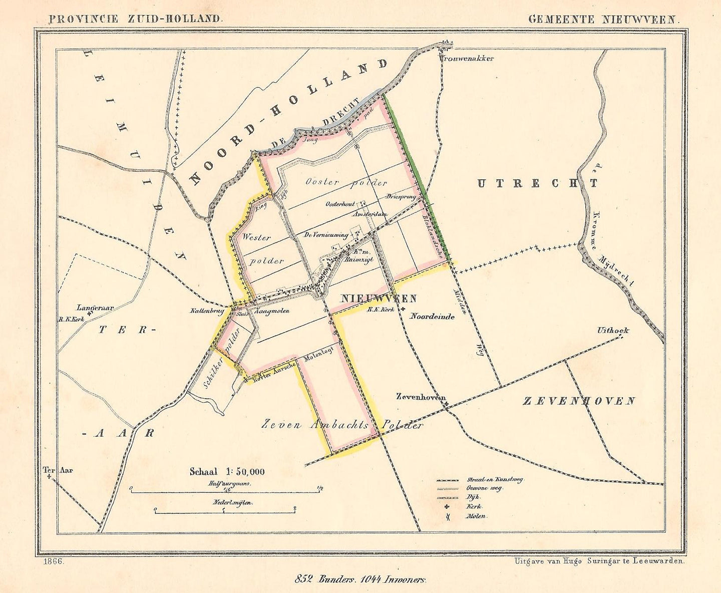 NIEUWVEEN - Kuijper / Suringar - 1866