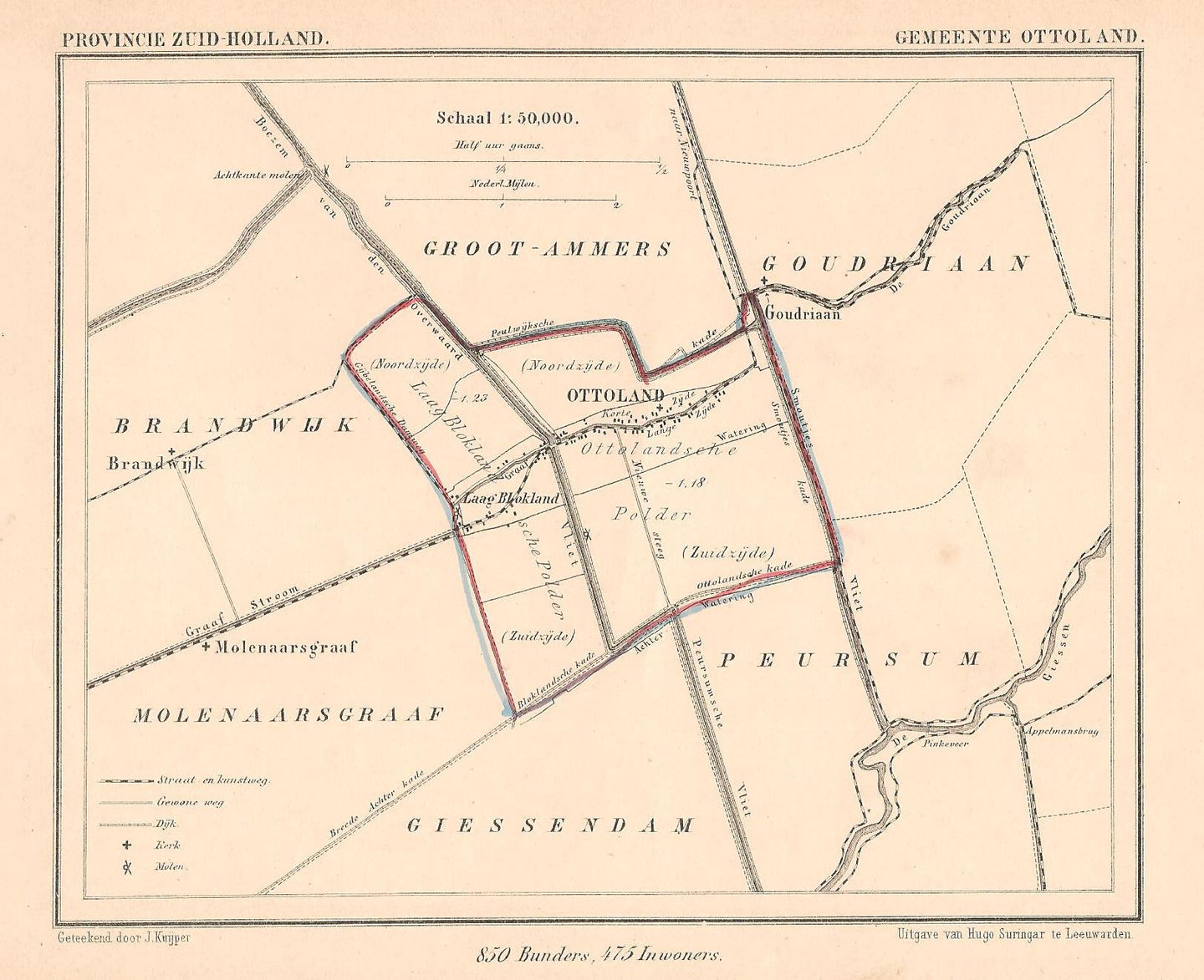 OTTOLAND - Kuijper / Suringar - ca. 1867