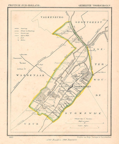 VOORSCHOTEN - Kuijper / Suringar - 1865