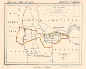WESTMAAS - Kuijper / Suringar - 1866
