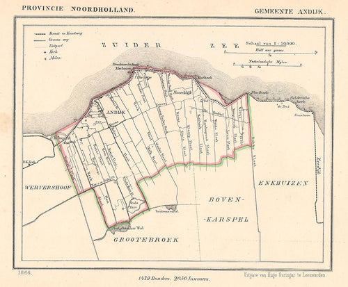 Andijk - J Kuijper / H Suringar - 1866
