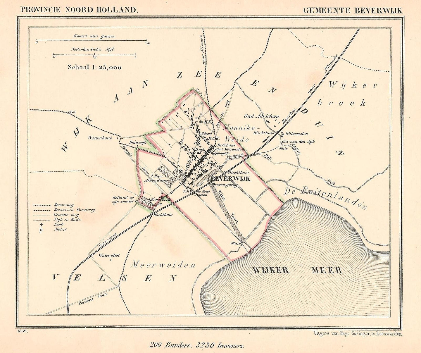 BEVERWIJK - Kuijper / Suringar - 1869