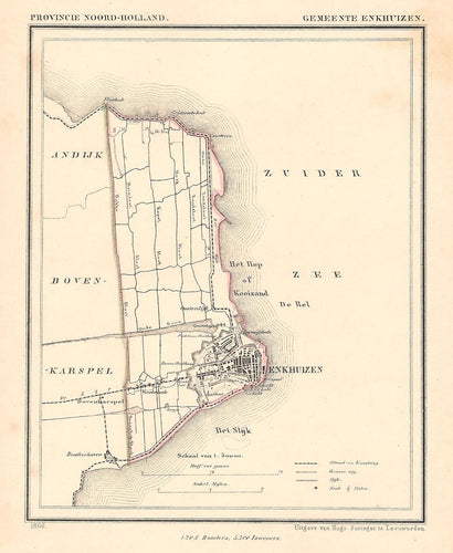 Enkhuizen - J Kuijper / H Suringar - 1866