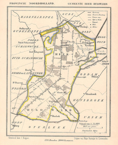 Heerhugowaard - J Kuijper / H Suringar - ca. 1867