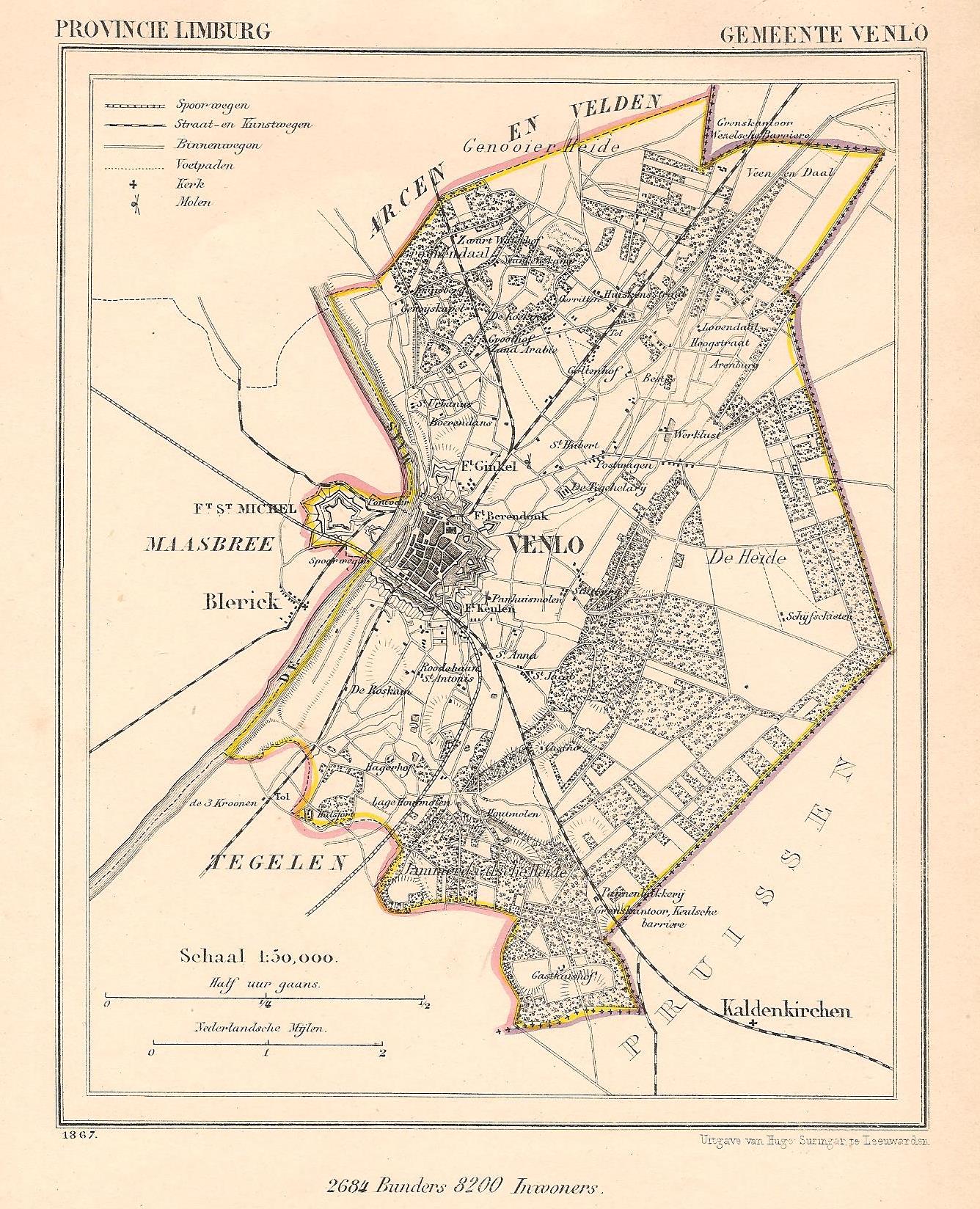 VENLO - J Kuijper / H Suringar - 1867