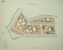 Afbeelding in Gallery-weergave laden, Amsterdam plattegrond van Buurt B Oudezijds Voor- en Achterburgwal/Rokin/Kloveniersburgwal - JC Loman - 1876