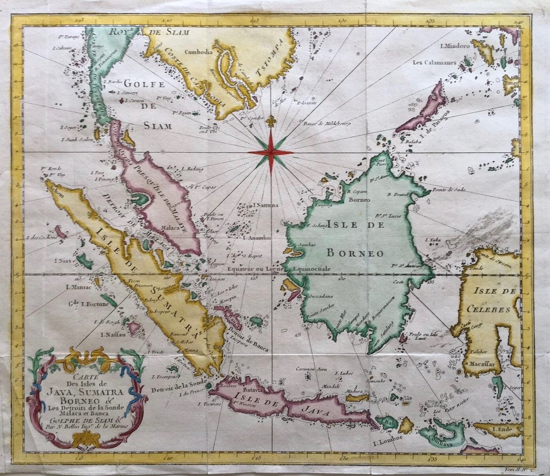 Indonesië Maleisië - JN Bellin - ca. 1755