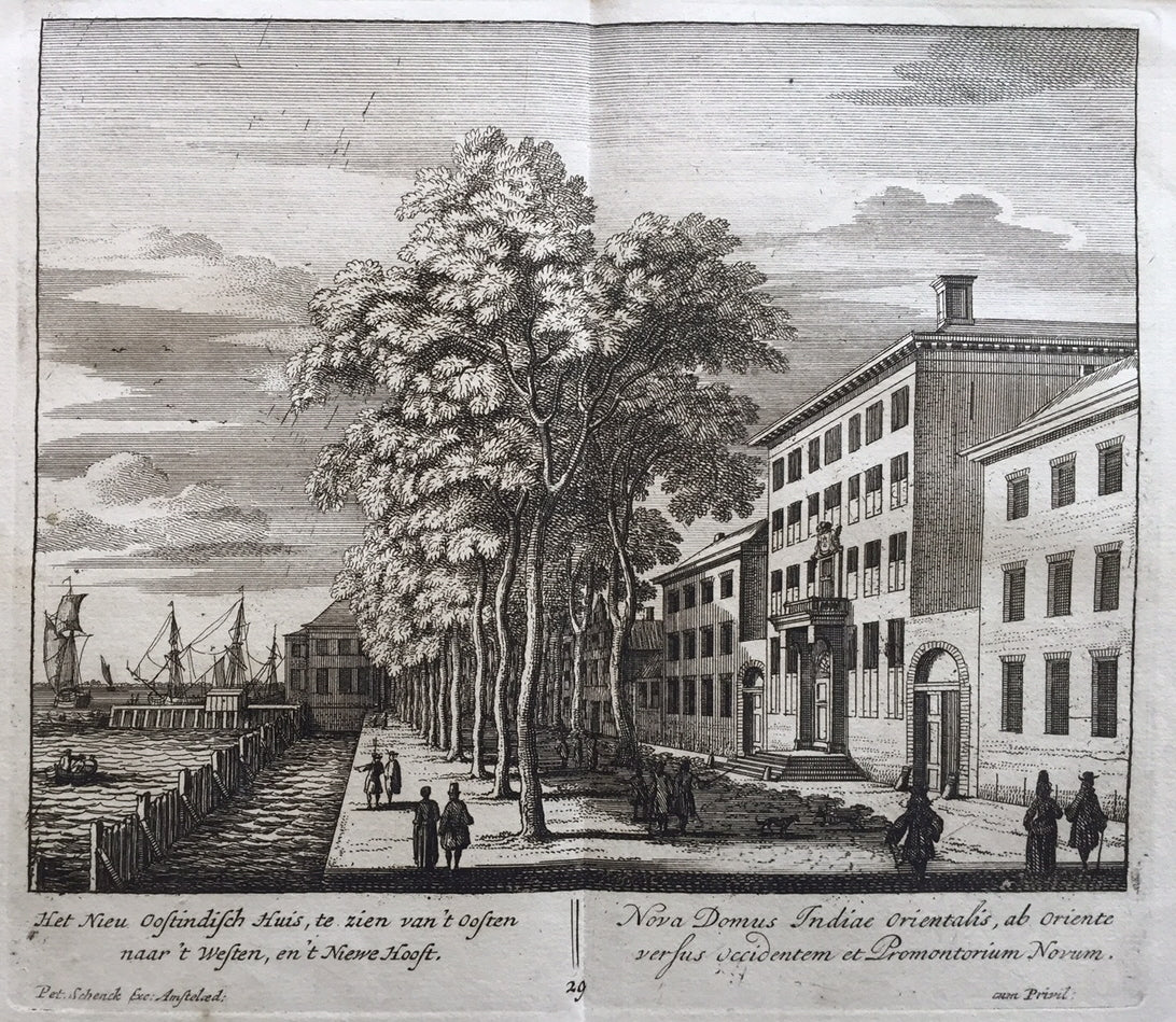 Rotterdam VOC Oostindisch Huis Boompjes - P Schenk - ca. 1710
