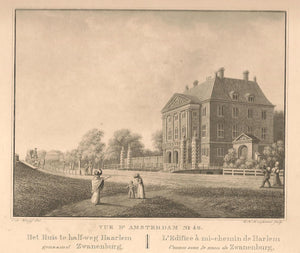 Halfweg, huis Zwanenburg - C de Kruyff / F Buffa - 1825