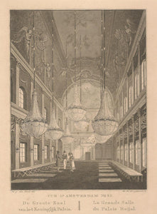 Amsterdam Koninklijk Paleis Interieur Grote zaal - C de Kruyff / F Buffa - 1825