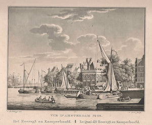 Amsterdam Prins Hendrikkade Zeerecht en Kamperhoofd - C de Kruyff / F Buffa - 1825