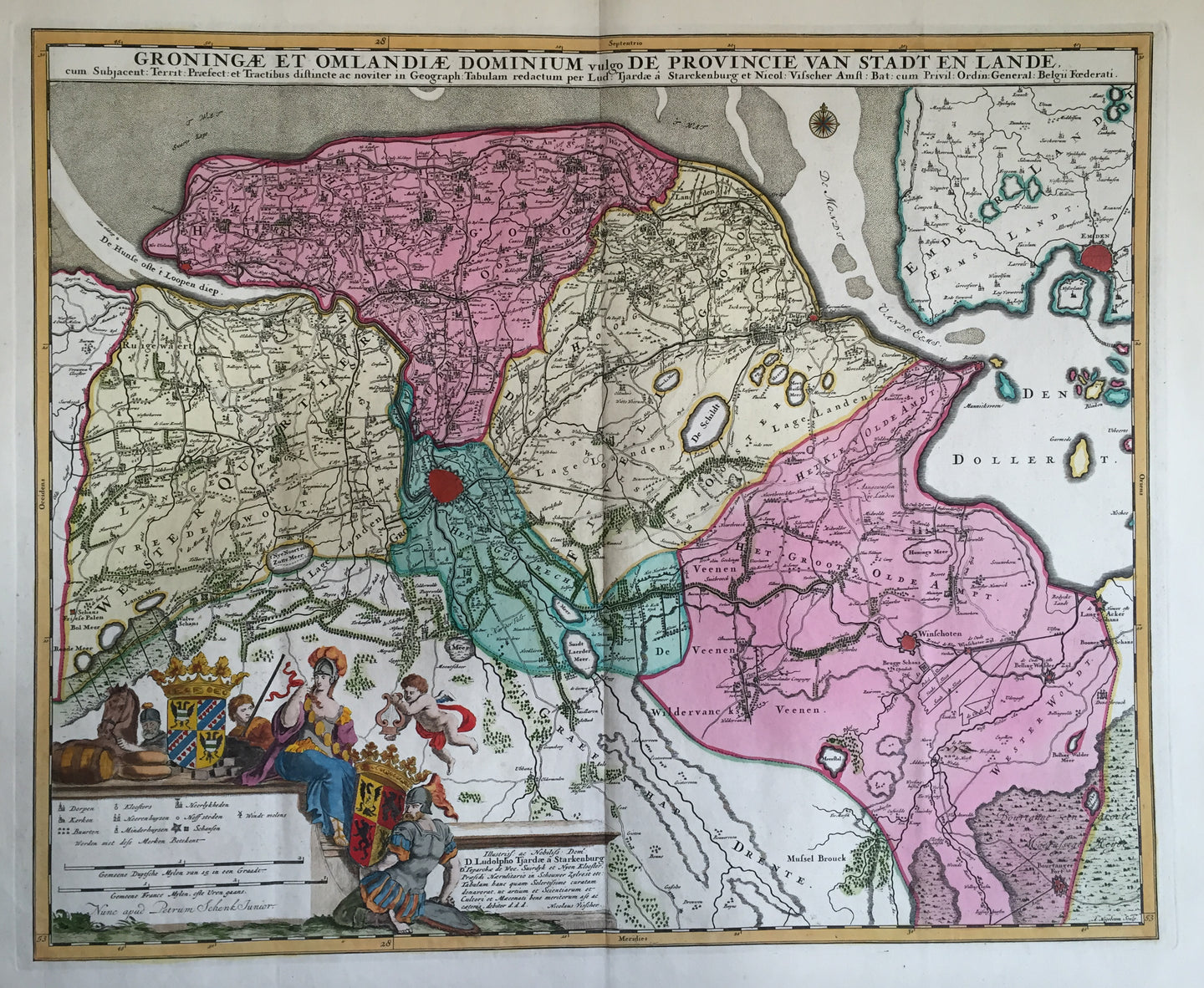 Groningen - Nic Visscher II / P Schenk - ca. 1725