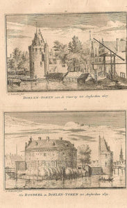 Amsterdam Westerkerk en Nieuwe Brug - A Rademaker / JA Crajenschot, - 1792