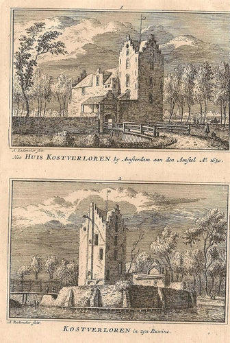 Amsterdam Huis Kostverloren - Amsterdam Doelentoren Rondeel - 1792