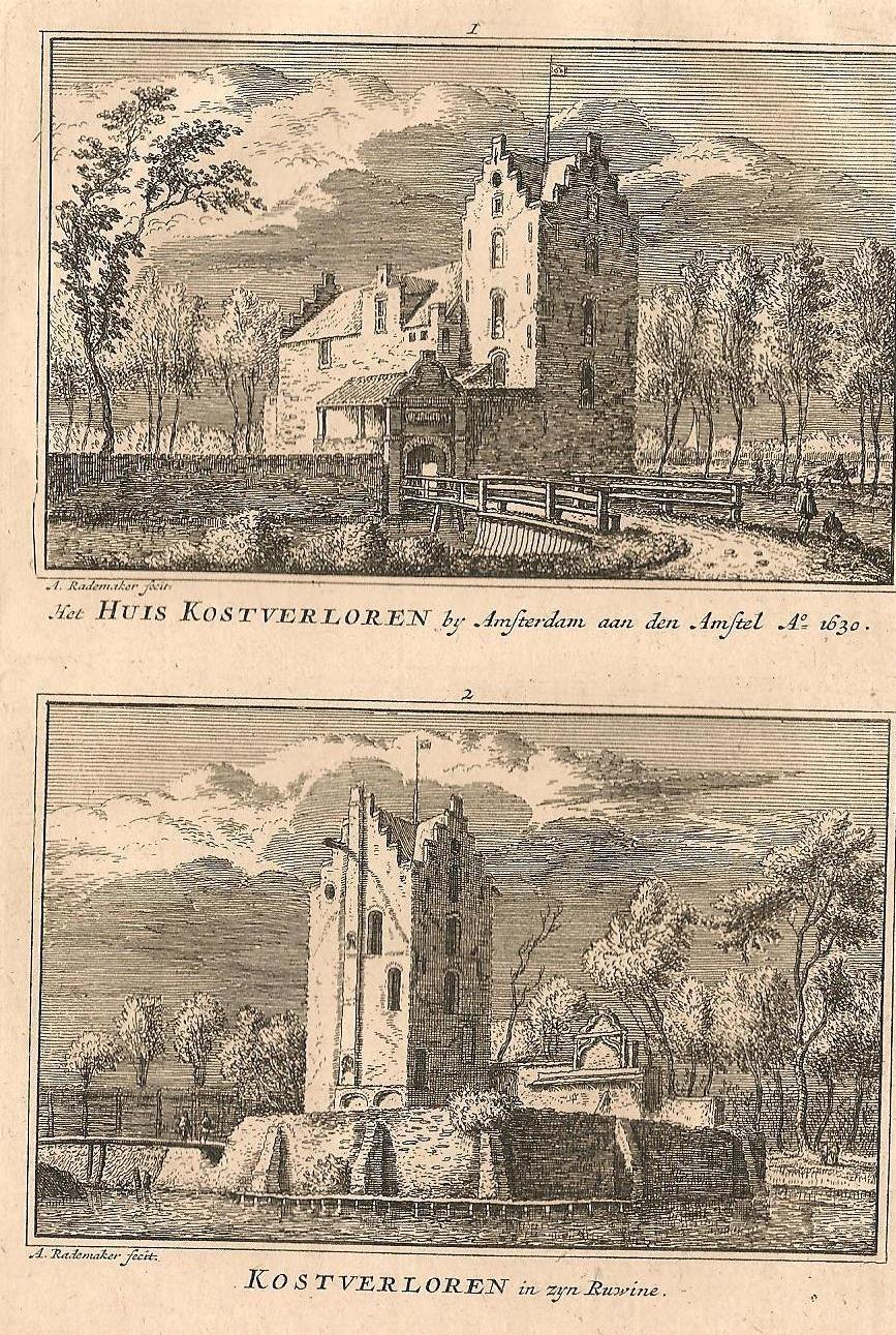 Amsterdam Huis Kostverloren - Amsterdam Doelentoren Rondeel - 1792