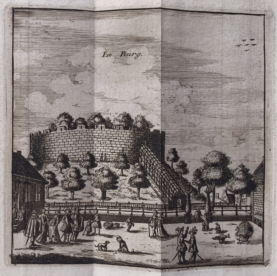 Leiden Burcht - P van der Aa - 1712