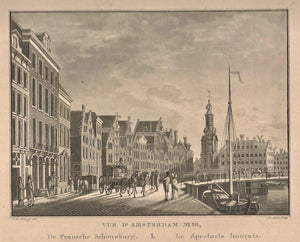 AMSTERDAM De Fransche Schouwburg - C de Kruyff / F Buffa - ca. 1825