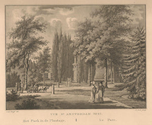AMSTERDAM Plantage Parklaan Wertheimpark - C de Kruyff / F Buffa & Zn - ca. 1825