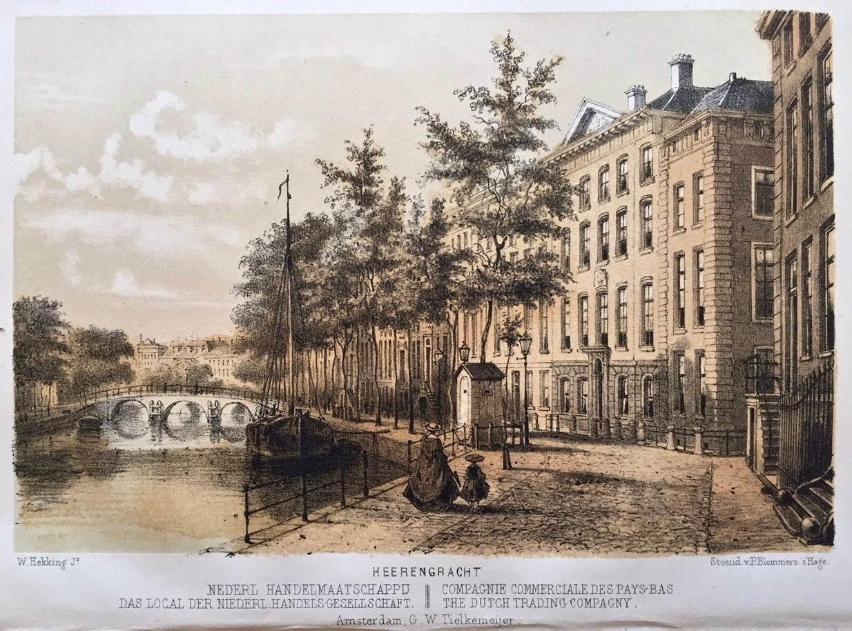 AMSTERDAM Herengracht Nederlandsche Handel-Maatschappij - W Hekking jr/ GW Tielkemeijer - 1861