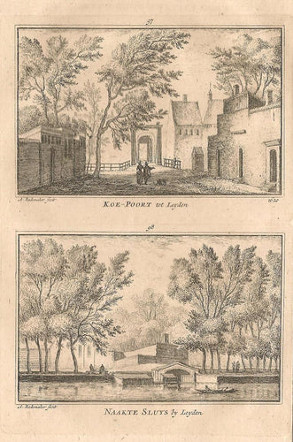 Leiden Koepoort en Naakte Sluis - A Rademaker / JA Crajenschot - 1792