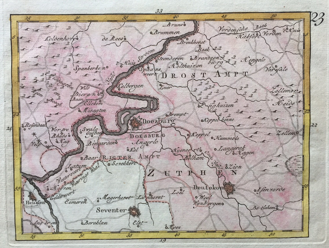 Gelderland Doesburg / Doetinchem / Zevenaar - C en JC Sepp - 1773