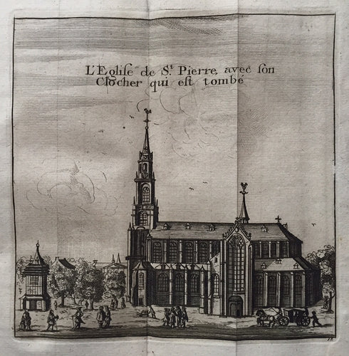 Leiden Pieterskerk - P van der Aa - 1712