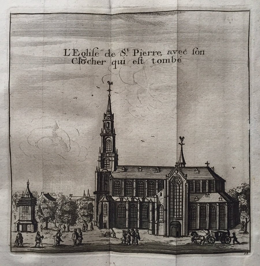 Leiden Pieterskerk - P van der Aa - 1712