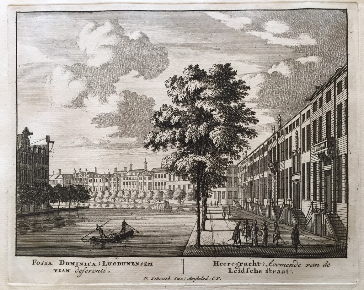 AMSTERDAM Herengracht vanuit de Leidse Straat - P Schenk - ca. 1705