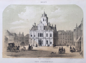 DELFT Stadhuis - P Blommers / JC Loman jr - 1857