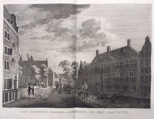 Amsterdam Grimburgwal Oudezijds Herenlogement Gasthuis - P Fouquet / E Maaskamp - 1805