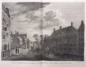 Amsterdam Grimburgwal Oudezijds Herenlogement Gasthuis - P Fouquet / E Maaskamp - 1805