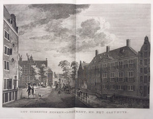 Amsterdam Grimburgwal Oudezijds Herenlogement Gasthuis - P Fouquet / E Maaskamp - 1805