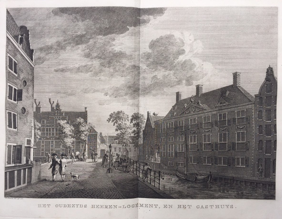 Amsterdam Grimburgwal Oudezijds Herenlogement Gasthuis - P Fouquet / E Maaskamp - 1805