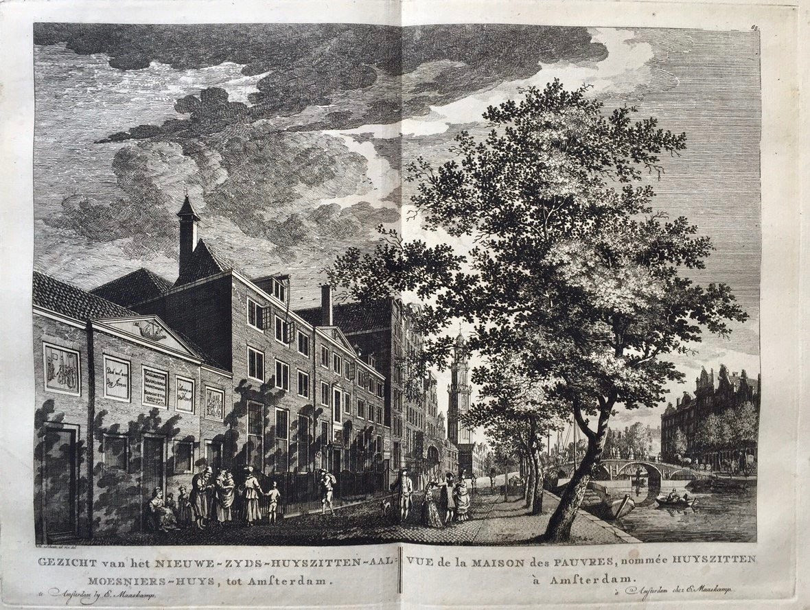 AMSTERDAM Prinsengracht, gezien naar de Westertoren - P Fouquet / E Maaskamp - 1805