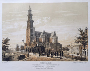 AMSTERDAM Westerkerk - W Hekking jr / GW Tielkemeijer - 1861