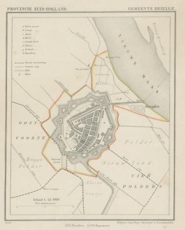 BRIELLE - Kuijper / Suringar - 1869