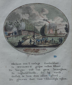 Muiden Aanval op Muiden - Anna C Brouwer - ca. 1795