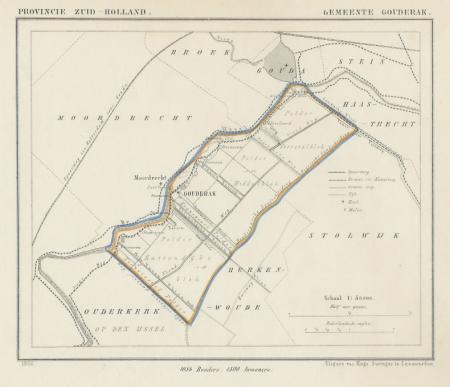 GOUDERAK - Kuijper / Suringar - 1866