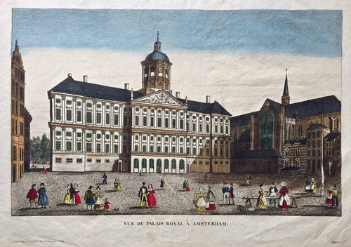 Amsterdam Stadhuis Koninklijk Paleis - Basset - ca. 1765