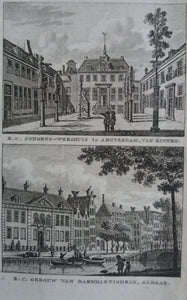 Amsterdam RC Weeshuis en gebouw van barmhartigheid - KF Bendorp - 1793
