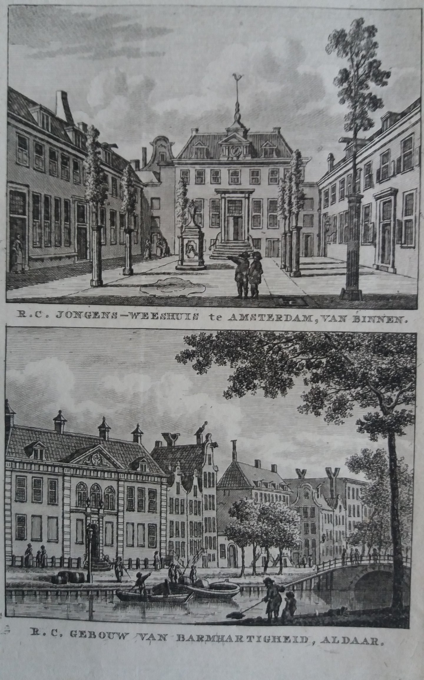 Amsterdam RC Weeshuis en gebouw van barmhartigheid - KF Bendorp - 1793