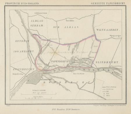 PAPENDRECHT - Kuijper / Suringar - 1867