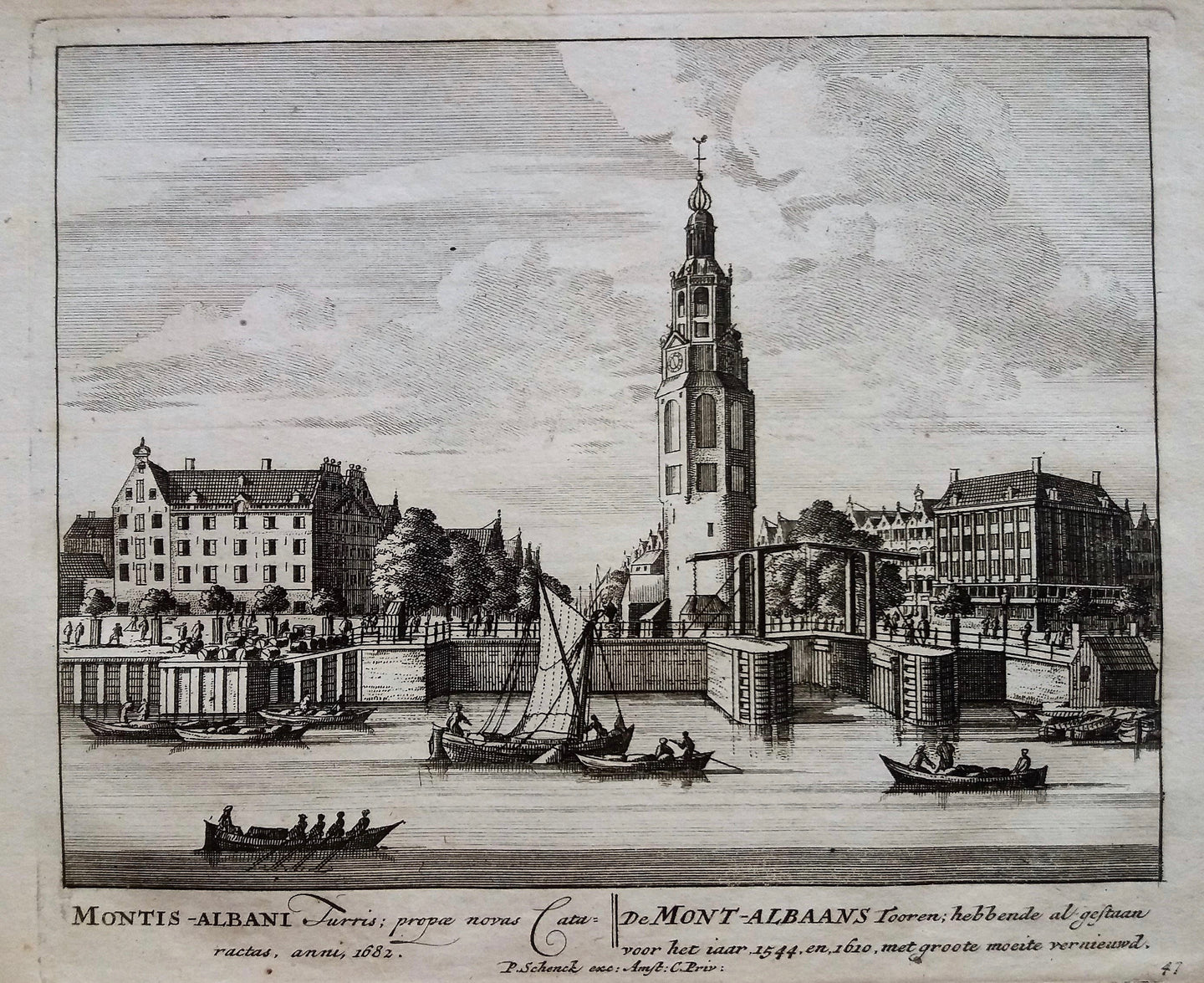 Amsterdam Montelbaanstoren - P Schenk - ca. 1708