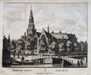 Amsterdam Oude Kerk - P Schenk - ca. 1708