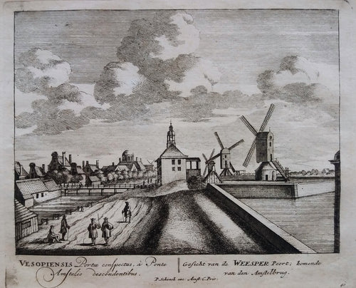 Amsterdam Weesperpoort - P Schenk - ca. 1708