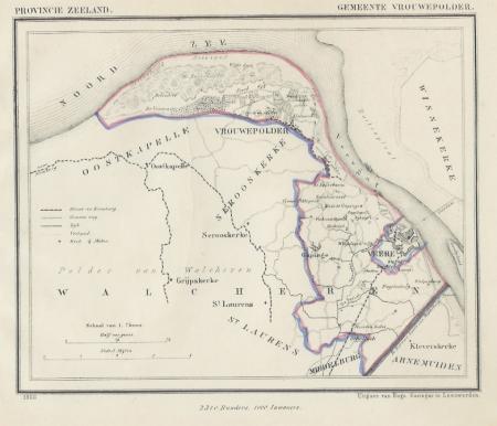 VROUWENPOLDER - Kuijper / Suringar - 1866