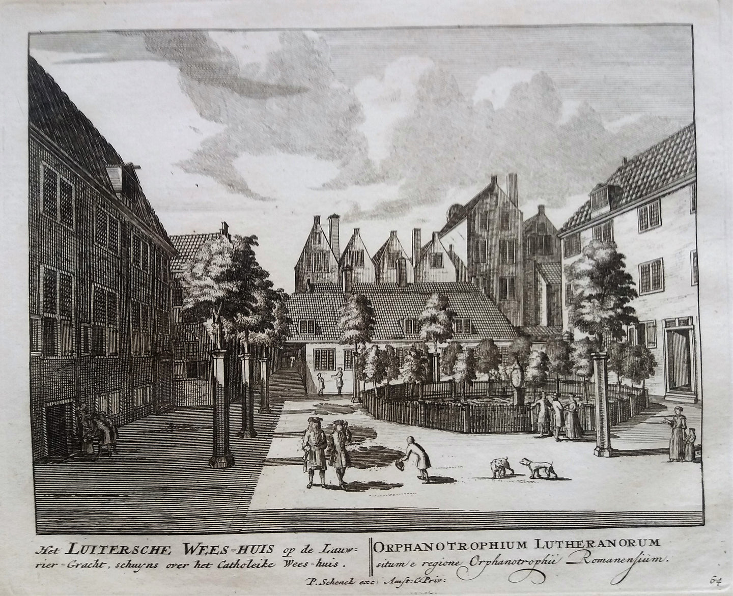 AmsterdamLauriersgracht Luthers Weeshuis - P Schenk - ca. 1708