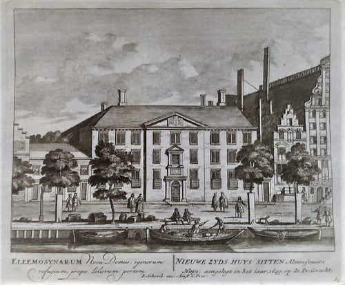 Amsterdam Prinsengracht Nieuwezijds Huiszittenhuis - P Schenk - ca. 1708