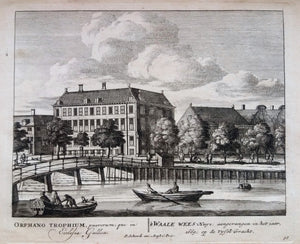 Amsterdam Vijzelgracht Walenweeshuis Maison Descartes - P Schenk - ca. 1708